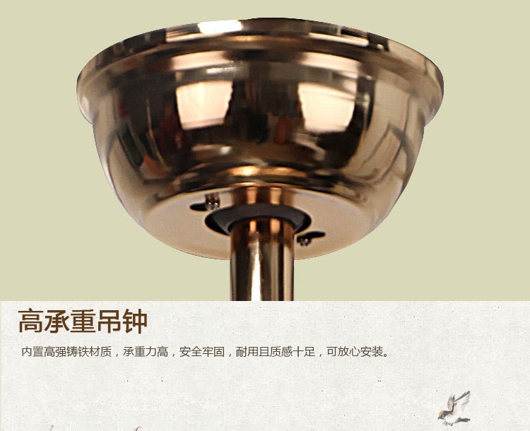 新中式LED遙控隱形風(fēng)扇燈客廳臥室餐廳吸頂?shù)跎葻魞和{(lán)牙電吊扇
